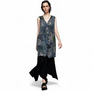 Y’s Yohji Yamamoto SS 2024 Black Asymmetric midi skirt NWOT